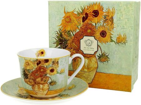Duo Filiżanka Jumbo Ze Spodkiem 450Ml Sunflowers By V Van Gogh
