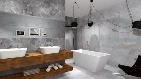 Ego Ceramics Malibu Silver Glossy Rect. 60X60 Gres. - zdjęcie 2