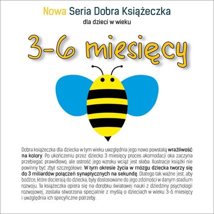 Nowa Seria Dobra Książeczka dla dzieci w wieku 3-6 miesięcy