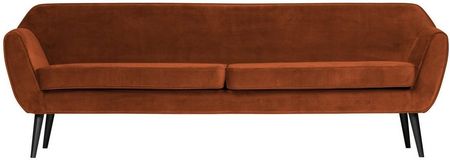 Aksamitna sofa Rocco, 230 cm rdzawy, Woood