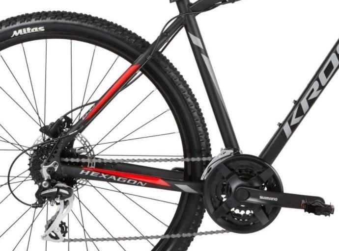 Kross Hexagon 6.0 27,5 Czarny Grafitowy Czerwony Mat 2021 Rowery Górskie Męskie Ceny i