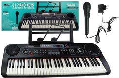 Zdjęcie Lean Keyboard Organy 328-06 Mikrofon Zasilacz Czarny - Proszowice