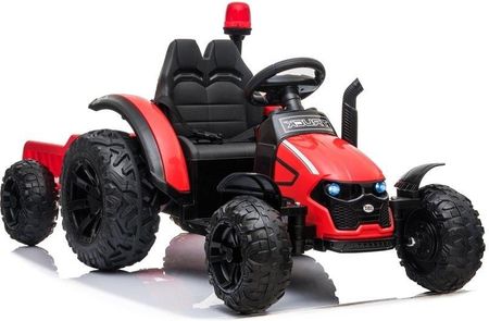 Lean Cars Traktor na akumulator z Przyczepą HZB-200 Czerwony
