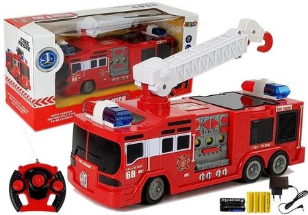 Lean Toys  Wóz Strażacki Zdalnie Sterowany Straż Pożarna R/C 28cm