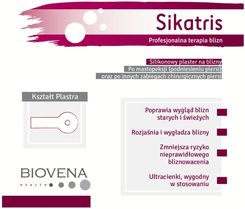 Zdjęcie SIKATRIS  silikonowe plastry na blizny po mastopeksji 17cm x 7,6 cm, 5 szt - Nałęczów