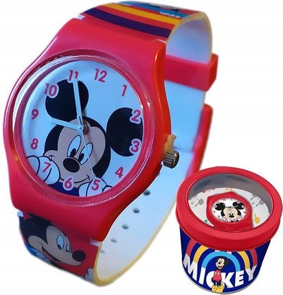 Zegarek analogowy w metalowym opakowaniu Myszka Miki WD21199 Kids Euroswan