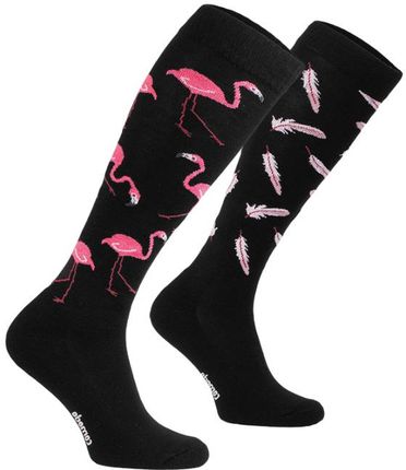 Comodo Dziecięce Podkolanówki Jeździeckie - Pink Flamingo Lover