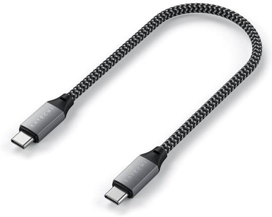 クーリーページ SATECHI USB-C TO USB-C CABLE 25 CM SPACE GREY (STTCC10M