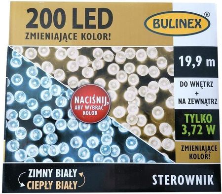 Lampki 200Led Białe Zmieniające Kolor 19 9M