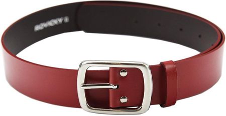 Skórzany pasek damski Rovicky szerokość 4 cm - brązowy