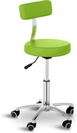 Krzesło Kosmetyczne Obrotowe Zielone 150kg