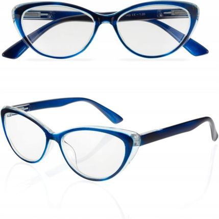 Aleszale Okulary Cats Kocie Oczy Korekcyjne Niebieskie -3,5 Ok-Cat-Nbk-3,5