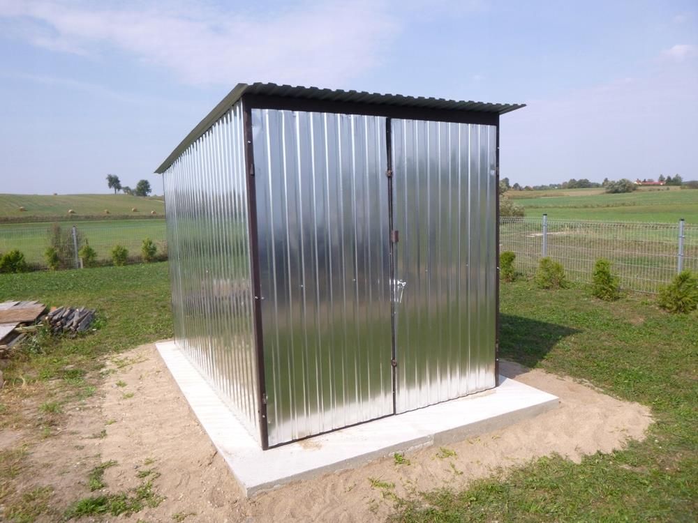 Garaż blaszany ocynkowany 2x3m - zdjęcie 1 Garaż blaszany ocynkowany 2x3m