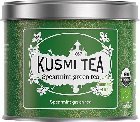 Herbata zielona z miętą Spearmint puszka 100g