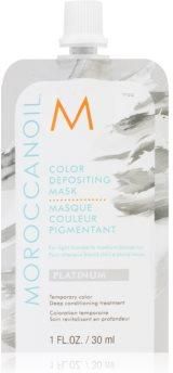 Moroccanoil Color Depositing delikatna odżywiająca maska bez trwałych pigmentów barwiących Platinum 30 ml