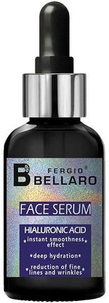 Fergio Bellaro Głęboko Nawilżające Serum Do Twarzy Z Kwasem Hialuronowym Face Serum Hyaluronic Acid 30 ml