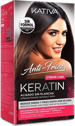 Kativa Keratin Xtreme Care - Zestaw Do Keratynowego Prostowania Włosów