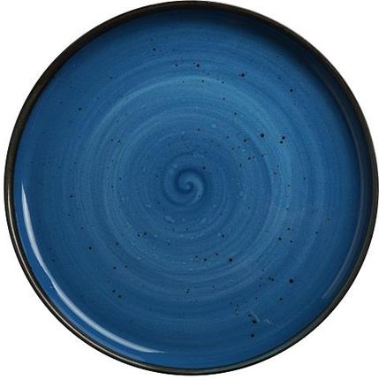 Fine Dine Talerz Z Wysokim Rantem Niebieskiej Porcelany 27Cm Kolory Ziemi Iris (778326)