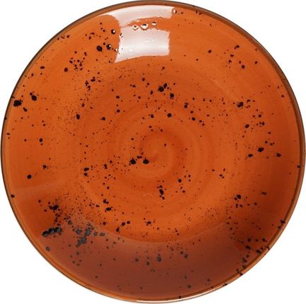 Fine Dine Talerz Głęboki Z Pomarańczowej Porcelany 23Cm Kolory Ziemi Dahlia (778425)