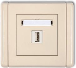 Zdjęcie Karlik Flexi Ładowarki Usb Pojedyncza 5V 1A Beżowy 1Fcusb1Krl - Będzin