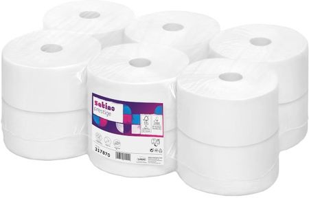 Satino Papier toaletowy w rolkach Mini Jumbo PRESTIGE (317870) 2 warstwy 120 m opakowanie 12szt