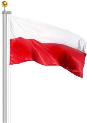 MASZT ALUMINIOWY FLAGOWY 6,20M FLAGA POLSKA 