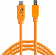 Zdjęcie TETHER TOOLS  KABEL USBC- USB2 MINI-B 5PIN CUC2415  (CUC2415ORG) - Daleszyce