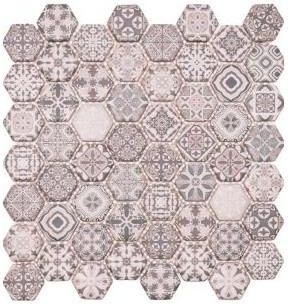 Dell' Arte Hexagon Grigio 28x28