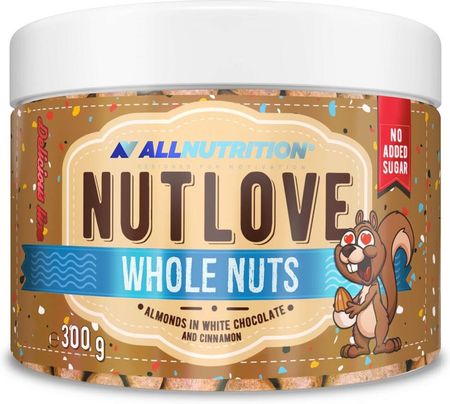 Allnutrition Nutlove Whole nuts Migdały w białej czekoladzie z cynamonem 300g