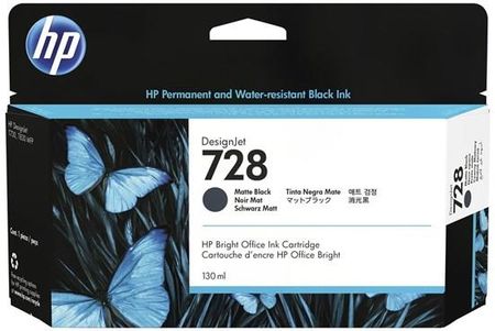 HP 728 Czarny mat (3WX25A)