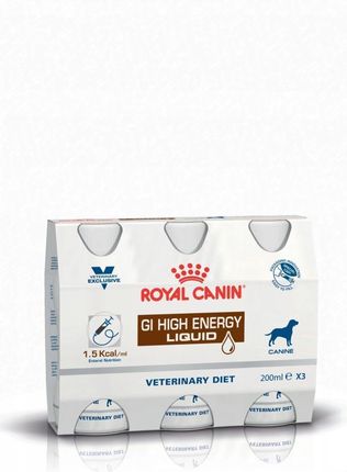 Royal Canin Veterinary Diet Gastrointestinal High Energy Liquid 3X200ml