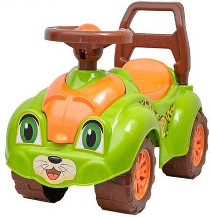 Maksik Jeździk pchacz auto Gepard zielono-pomarańczowy