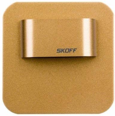 Skoff Oprawa Led 0,4W Salsa Mini Short M Mosiądz Mat Ww C. Biały Aluminium + Lakier Ip56 Ms-Smi-M-H-1-Pl-00-01