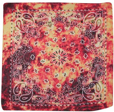 Alties Bandamka Malinowo-Beżowa W Paisley Bandana, 100% Bawełna, Chusta Ochronna Na Twarz -Alties Bdmkalts0029