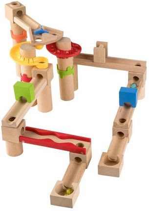 Play Tive Junior Playtive Cascade Marble Run 35 Pieces Wooden Marble Run