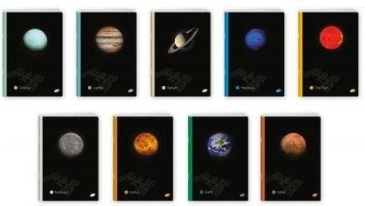 Zeszyt A5 60 kartek kratka Planets 10szt/opak