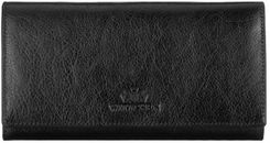 Zdjęcie Portfel poziomy damski Wittchen Italy 21-1-075 - czarny - Sieradz