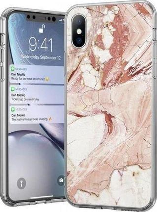 Wozinsky Wozinsky Marble żelowe etui pokrowiec marmur Samsung Galaxy A31 różowy