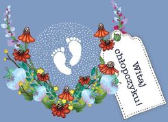 Zdjęcie Clear Creations Karnet Swarovski Kwadrat Cl3412 Narodziny Witaj Ch - Płońsk