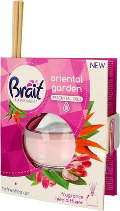 Brait Air Freshener Patyczki Odświeżające + Płyn Oriental Garden 1Op.(4 Szt.+40Ml)