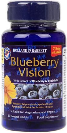 Holland & Barrett Suplement Diety Blueberry Vision 60 caps