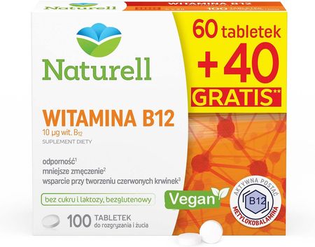 Naturell Witamina B12 100 tabl. do ssania