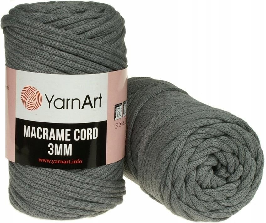YARNART MACRAME CORD 3MM, MAKRAMA SZNUREK PLECIONY KOL.774 Ceny i