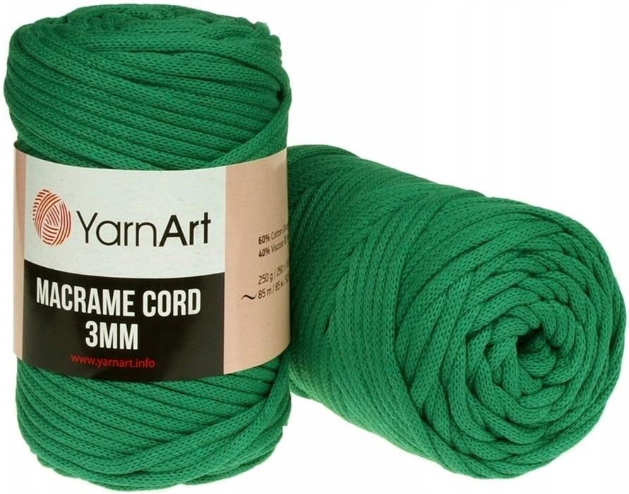 YARNART MACRAME CORD 3MM, MAKRAMA SZNUREK PLECIONY KOL.759 Ceny i
