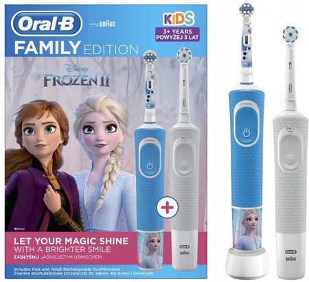 Oral-B Family Pack D100 Kids Frozen II + Vitality 100 Sensi Ultra Thin