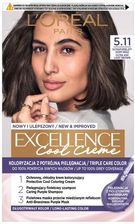 Zdjęcie L'Oreal Paris Excellence Cool Creme Trwała Farba do Włosów 5.11 Ultrapopielaty Jasny Brąz - Nowa Ruda