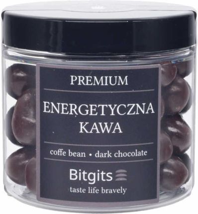 Bitgits Ziarna kawy w gorzkiej czekoladzie Energetyczna kawa 130g