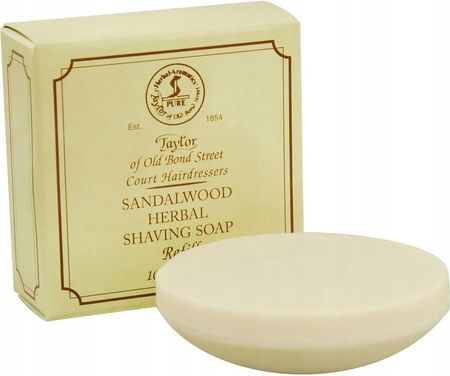 Taylor Of Old Bond Street Mydło Do Golenia Dla Mężczyzn Drzewo Sandałowe Sandalwood Herbal Shaving Soap Refill 100G