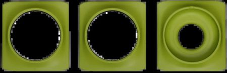 Minigarden Ramki ozdobne Color Rings do Basic S Pots zielone (MGBSSPOTSRGBOGR)