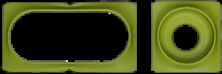Minigarden Ramki ozdobne Color Rings do Basic S Uno zielone (MGBSSUNORGBOGR)